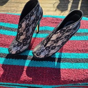 Lace booties